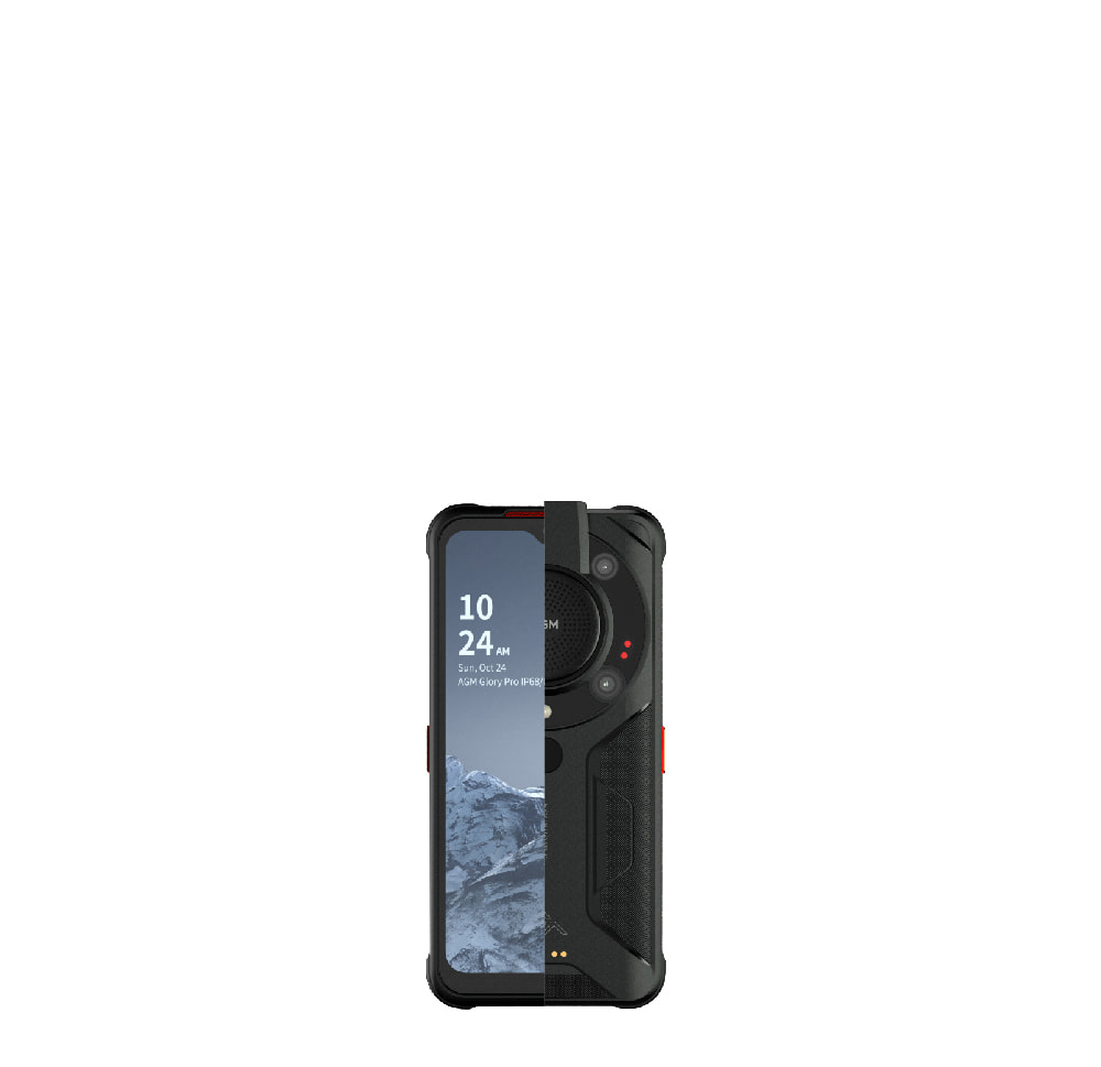 ZXLZKQ Cover Per AGM Glory PRO (6.43") Con 2 Pellicole In Vetro Temperato - Silicone TPU Morbido E Trasparente, Antigraffio, Custodia Sottile Con Supporto Ricarica Wireless